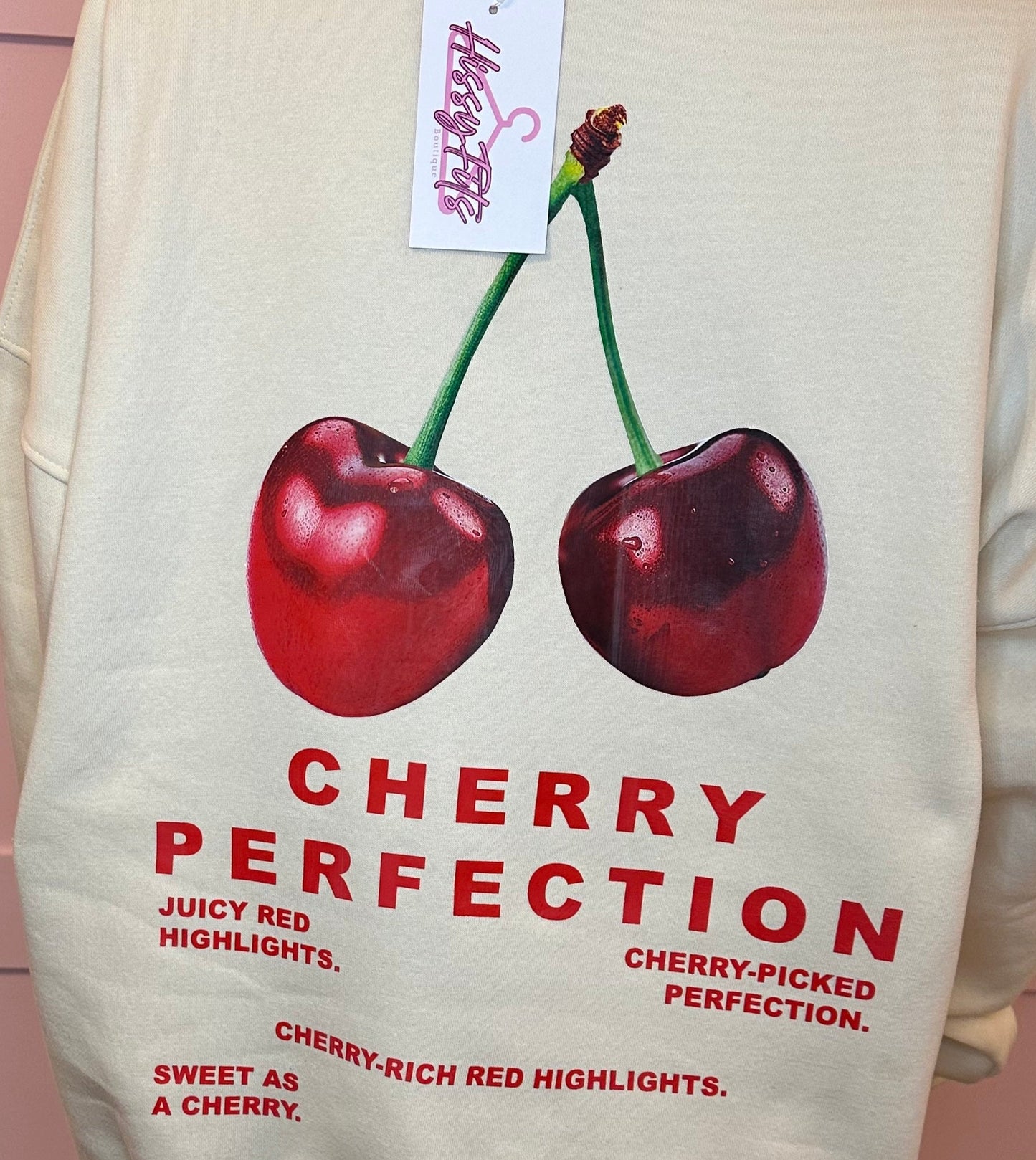 "CHERRY PICKED PERFECTION" SWEATSHIRT