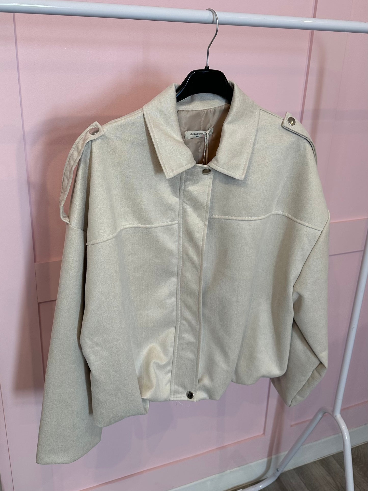 SUEDE BOMBER JACKET