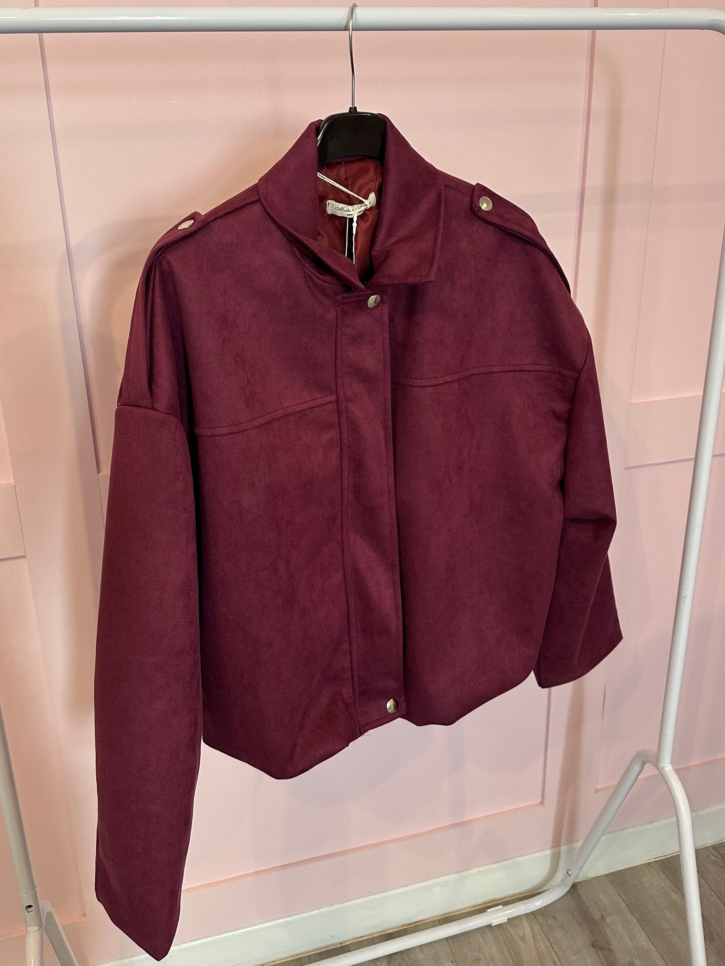 SUEDE BOMBER JACKET
