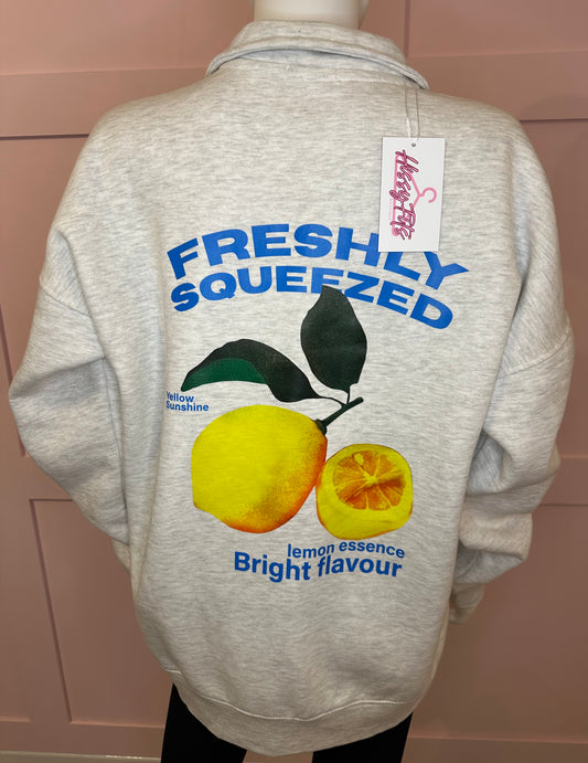 "FRESHLY SQUEEZED" QUARTER ZIP