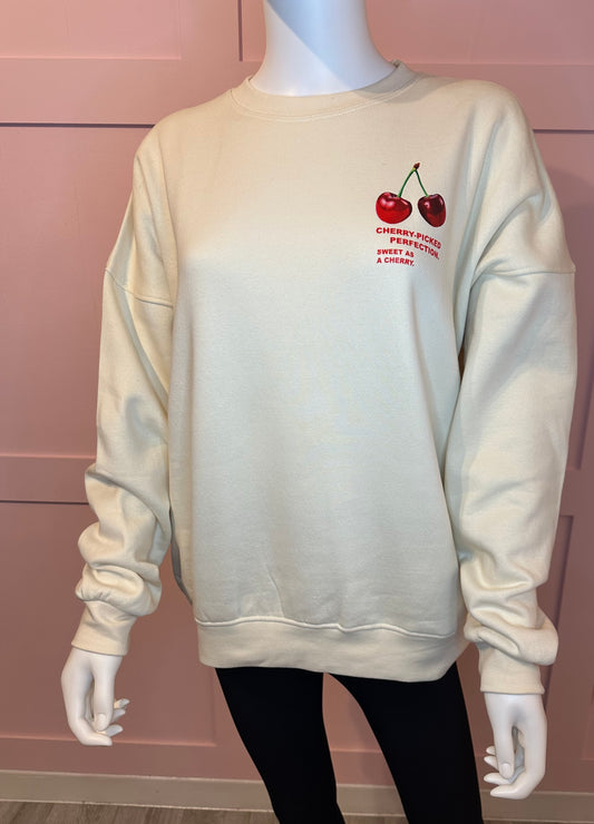 "CHERRY PICKED PERFECTION" SWEATSHIRT