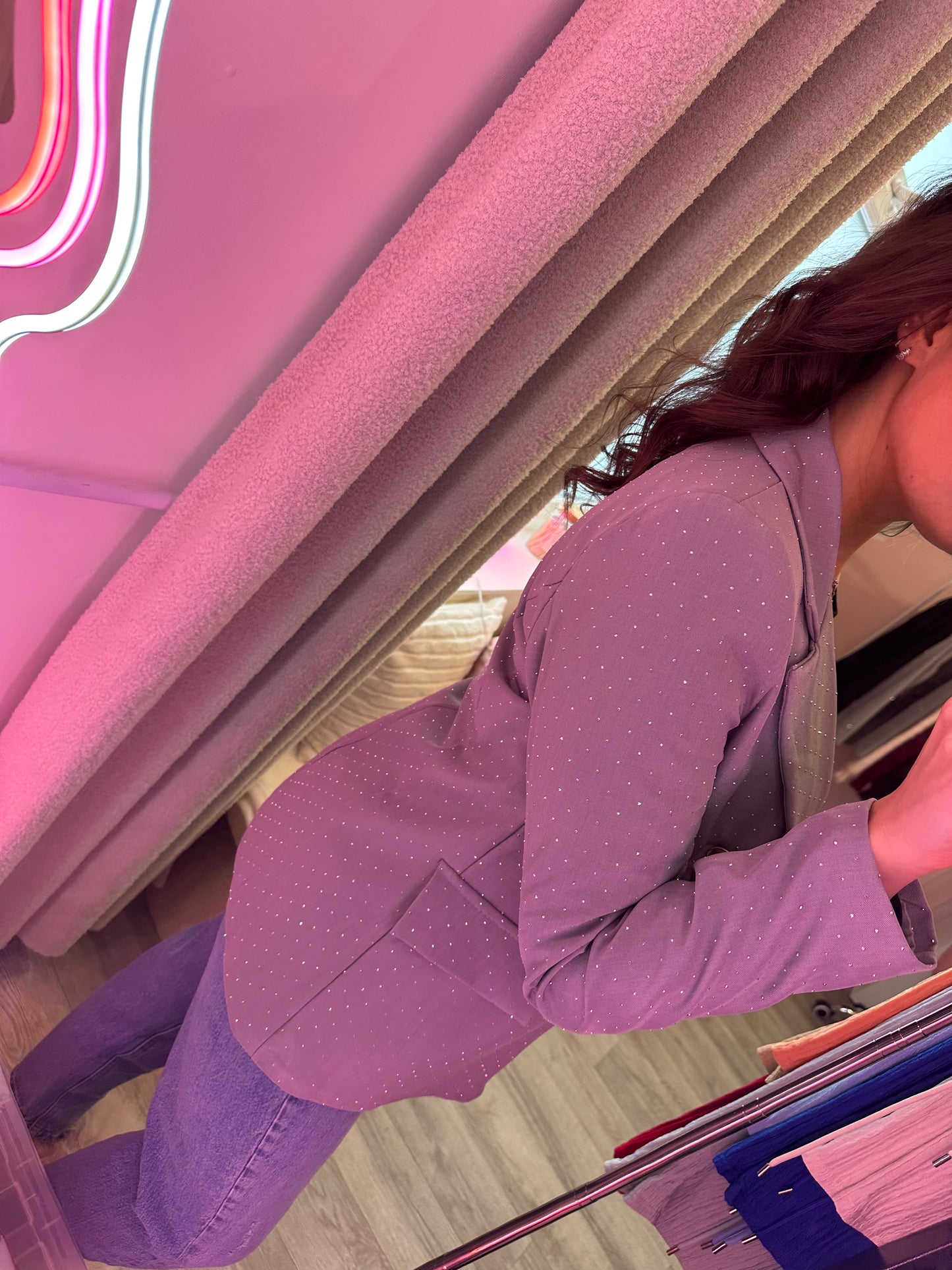 DIAMANTE SPARKLE BLAZER