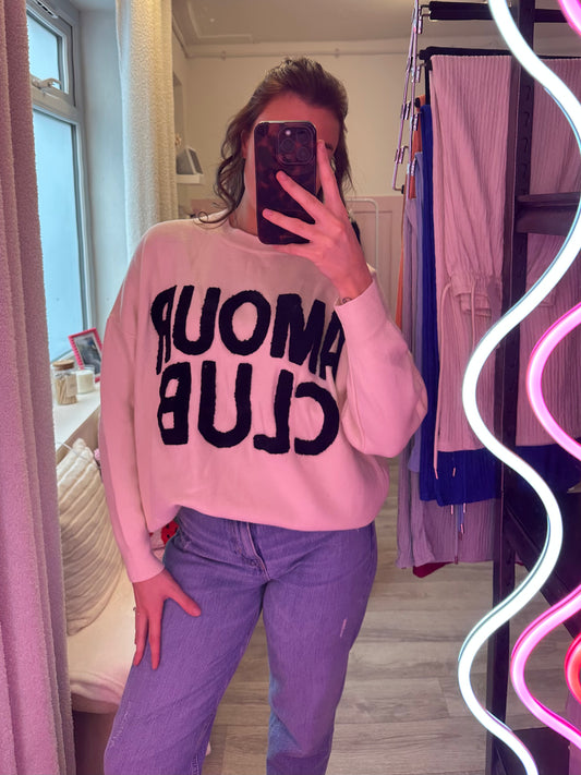 "AMOUR CLUB" KNIT JUMPER