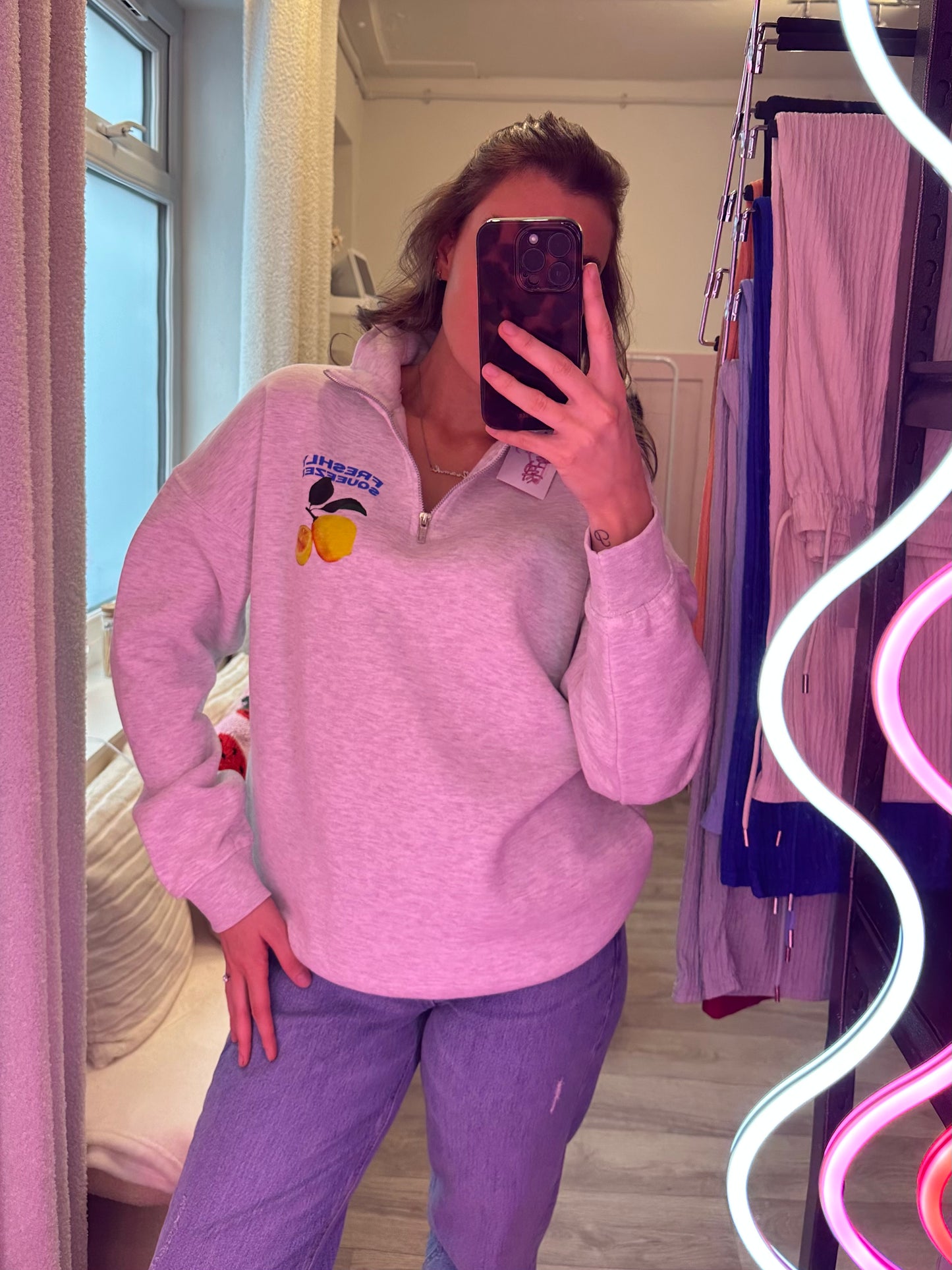 "FRESHLY SQUEEZED" QUARTER ZIP