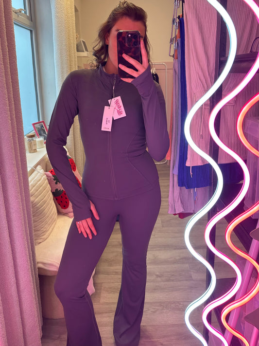 SCRUNCH-BUM FLARED GYM SET