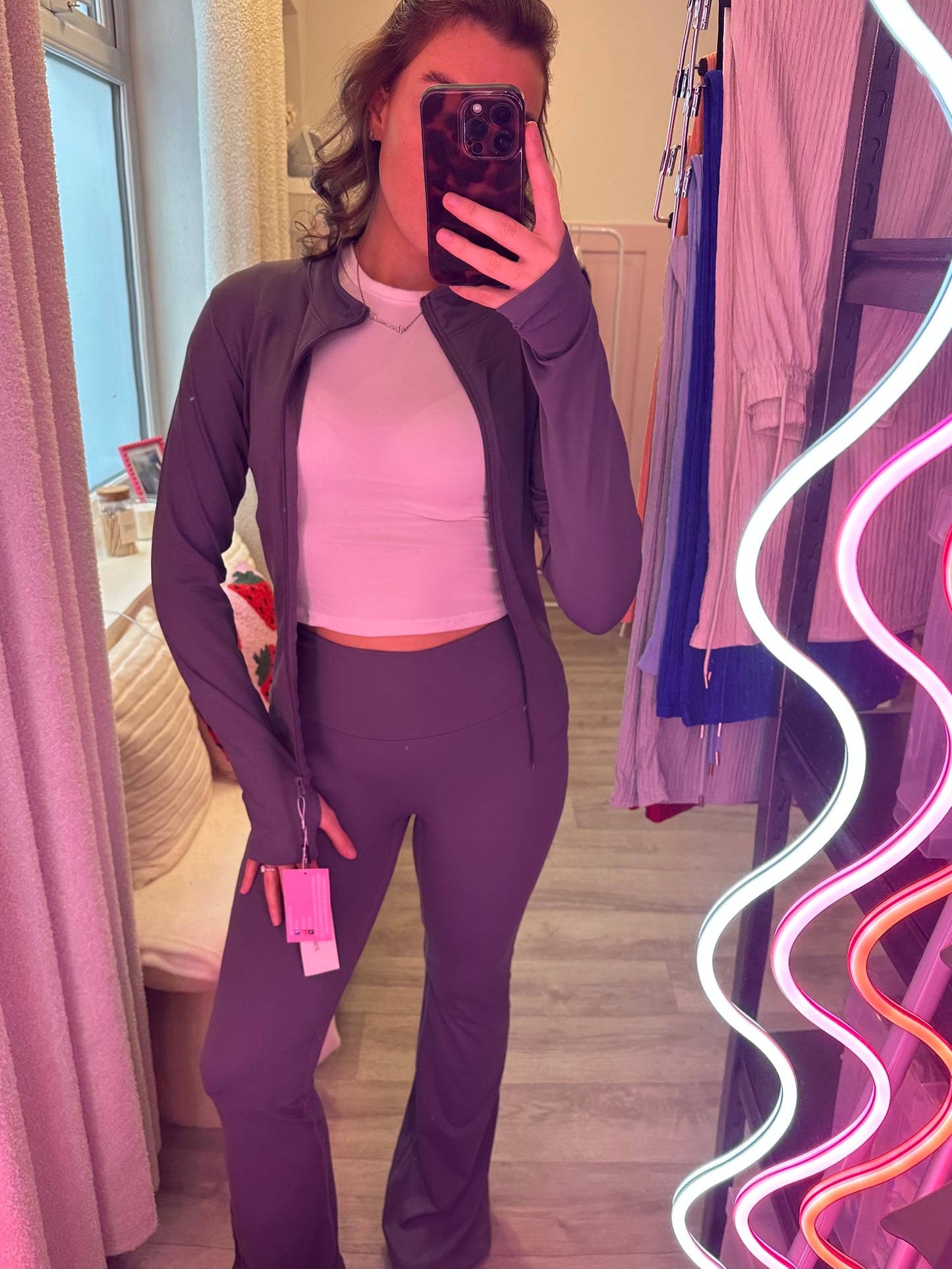 SCRUNCH-BUM FLARED GYM SET