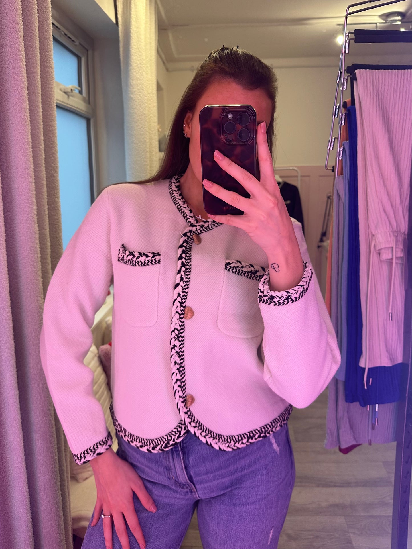 SPARKLE TWEED CARDIGAN