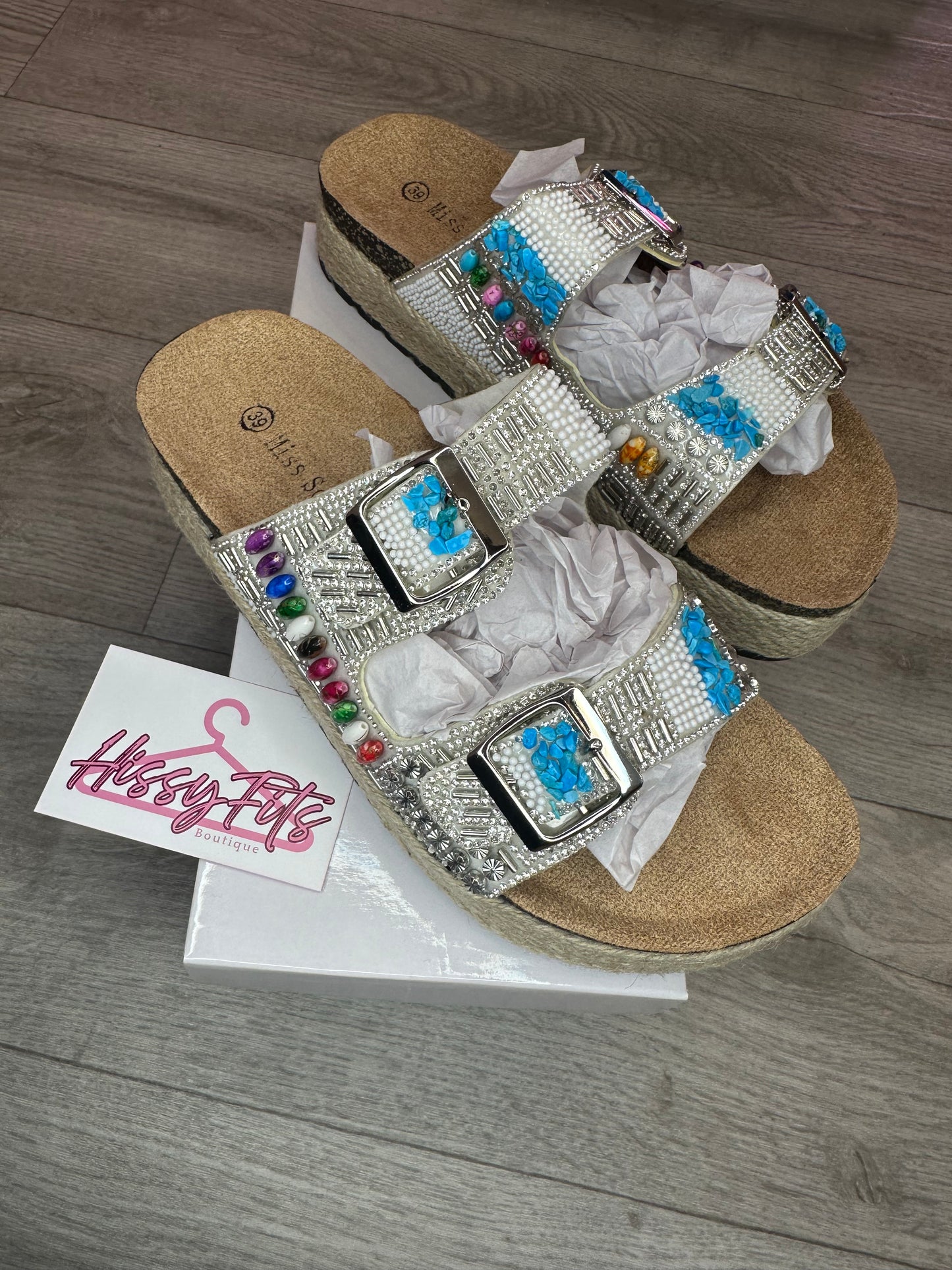 BEADED SANDALS